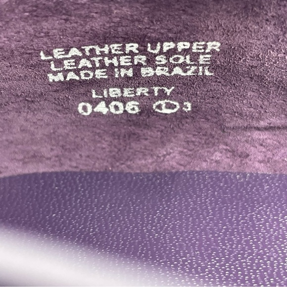 Enzo Angiolini Purple Leather Square Tow, Cushioned Sole Loafers Size 9.5 - Picture 8 of 17